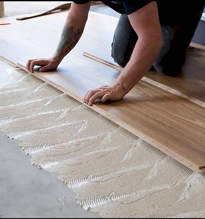 Yapıştırma Sistem Parke Uygulaması